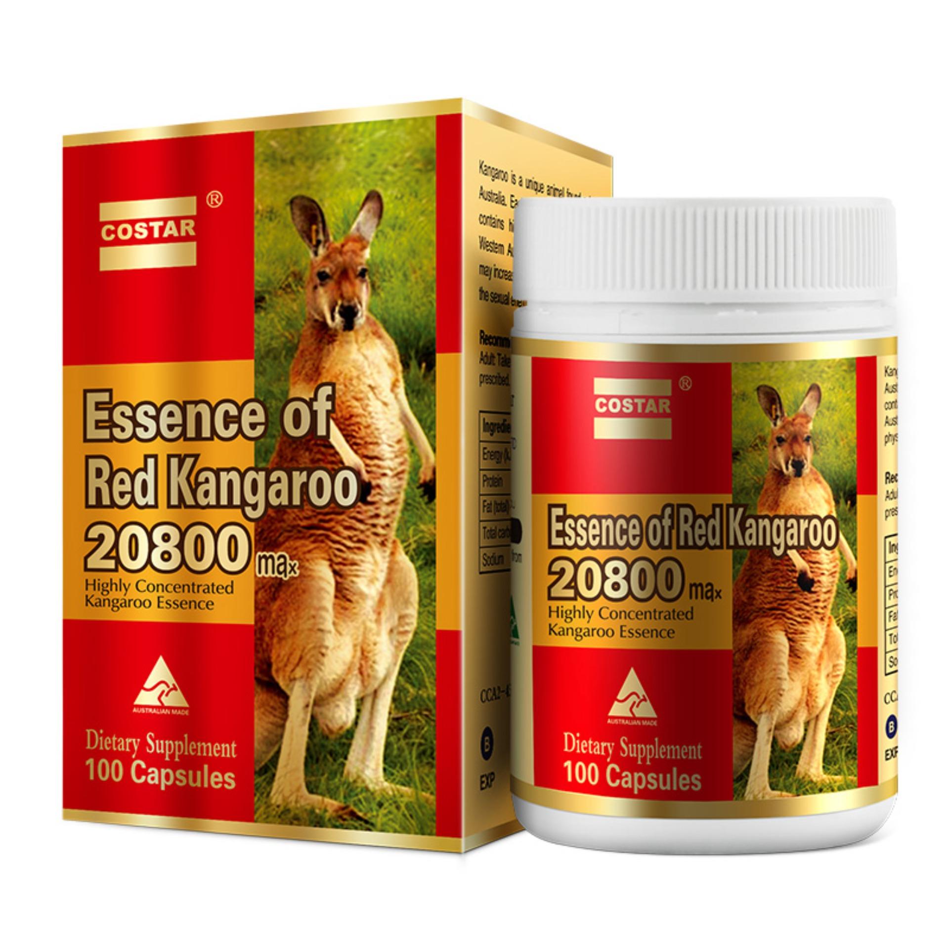 [HCM]Viên uống tăng cường sinh lý Essence of Red Kangaroo 20800 Max x 100 Viên   Hàng Chính Hãng Của Úc