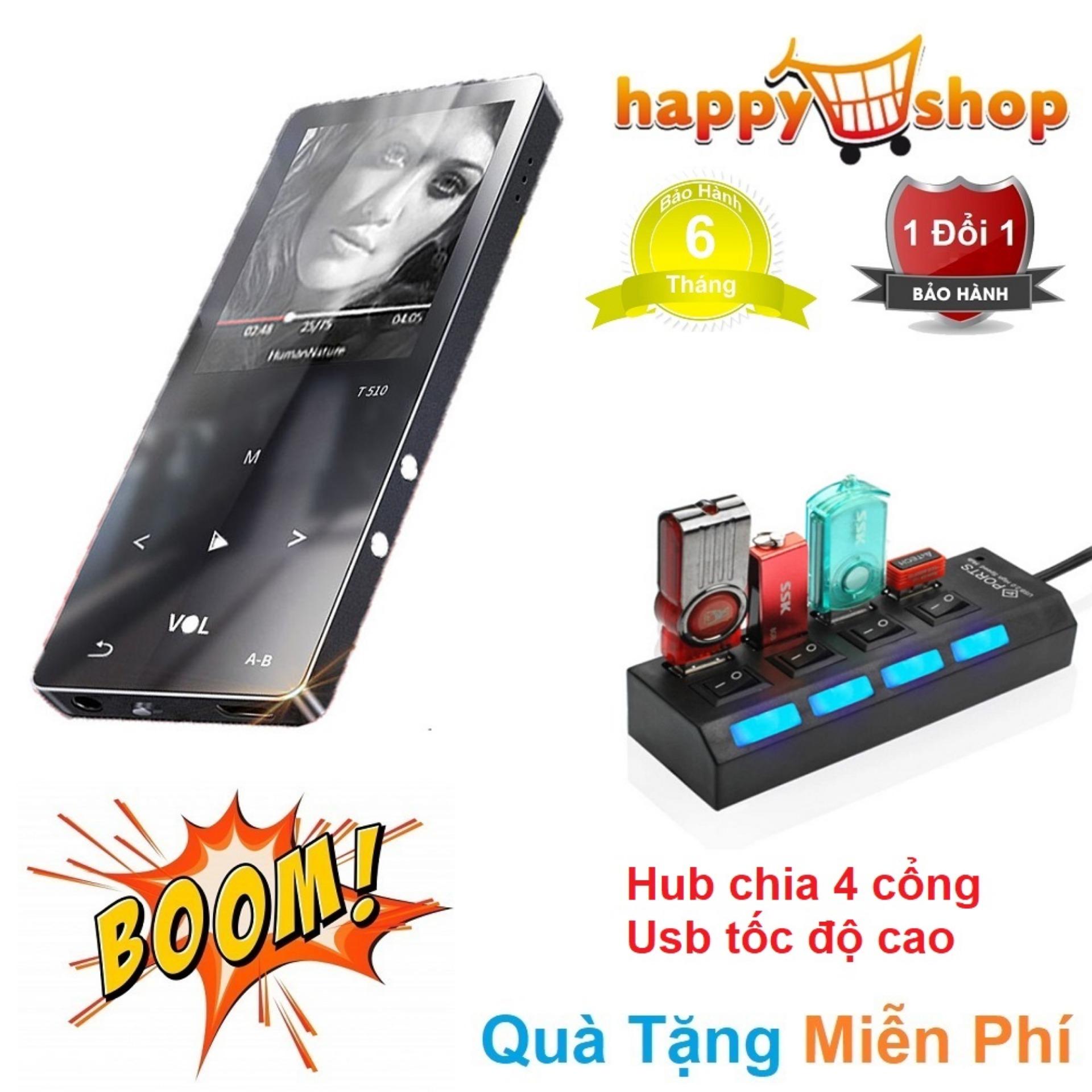 Máy nghe nhạc lossless uniscom t510 - âm thanh hifi - music player uniscom t510 tặng kèm hub chia 4 cổng usb tốc độ cao sr7