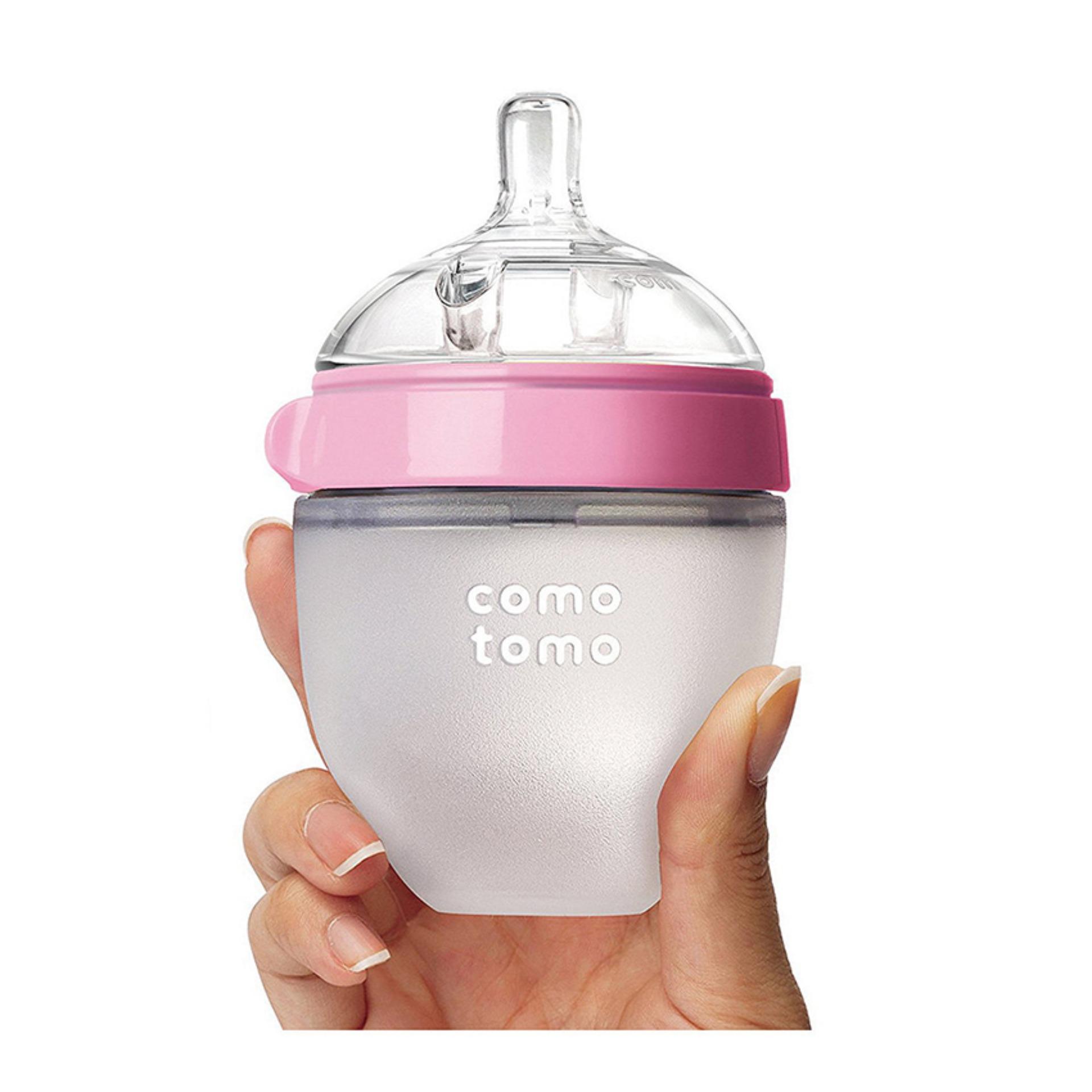 Bình sữa comotomo siêu mềm 150ml - hồng