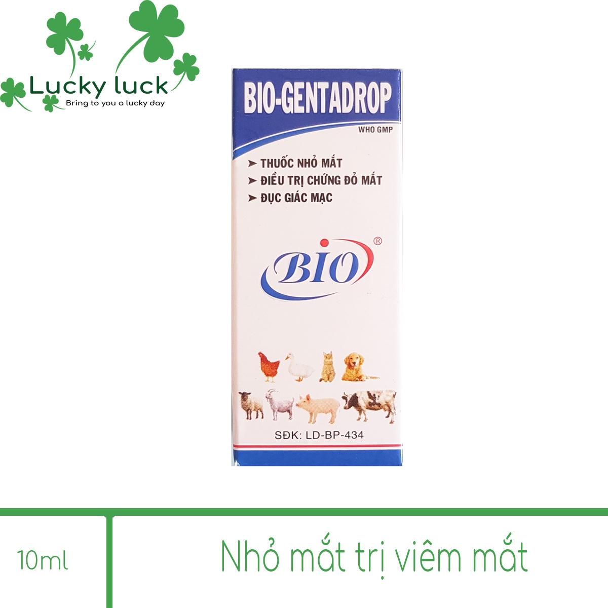 [HCM]Thuốc Nhỏ Mắt Chó Mèo - Trị Viêm Mắt Chó Mèo - Bio Gentadrop 10ml