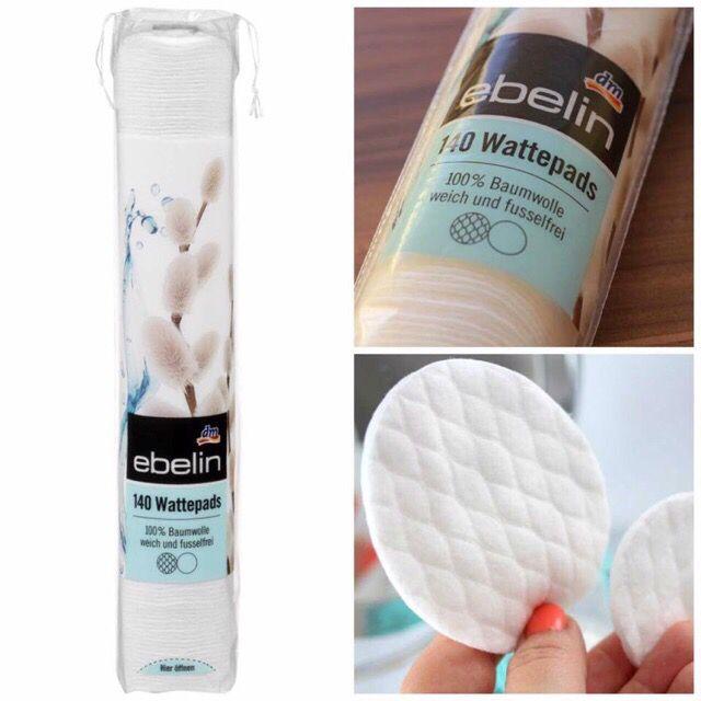 Bông tẩy trang ebelin 140 miếng - đức