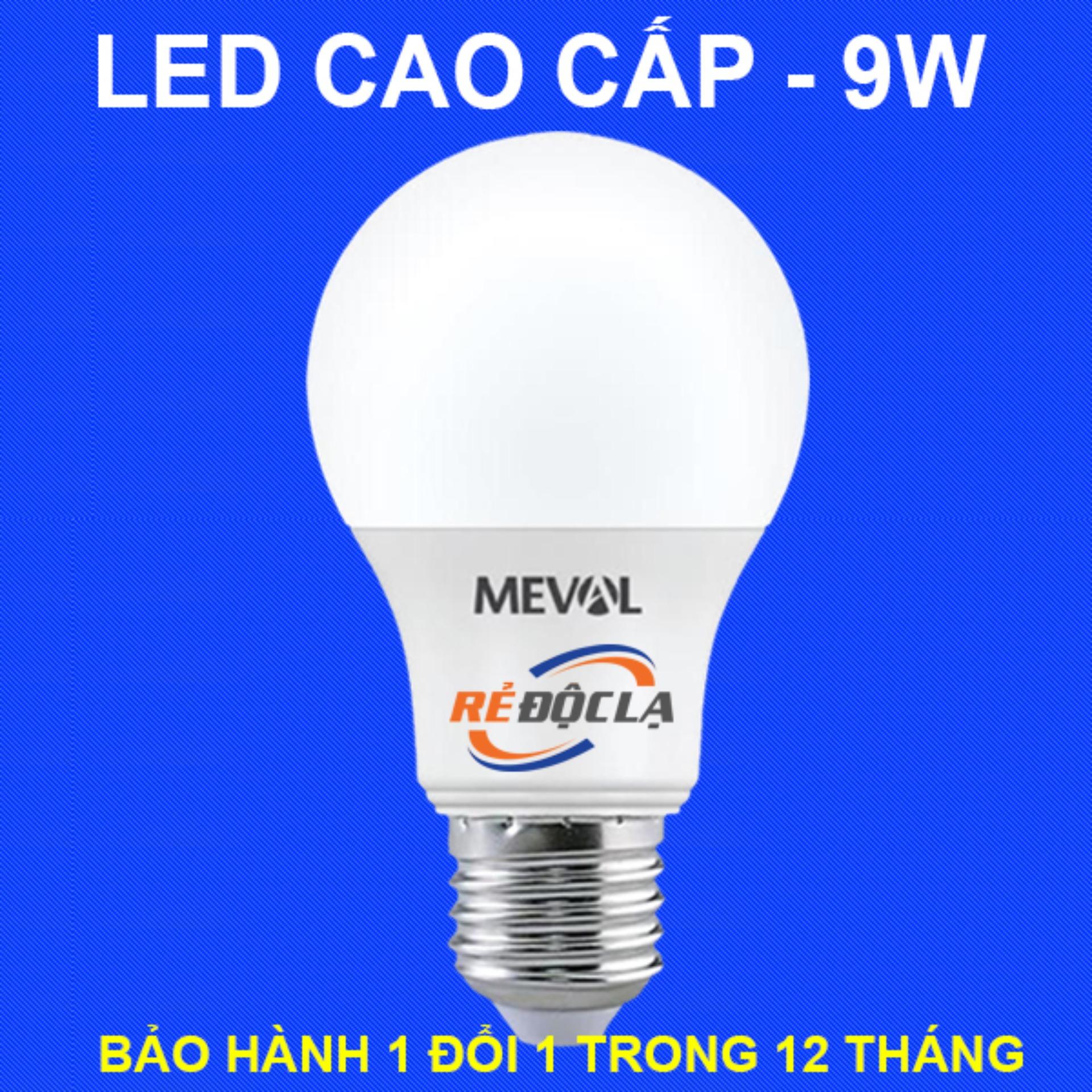 Bóng đèn led bulb công suất 9w meval - led cao cấp