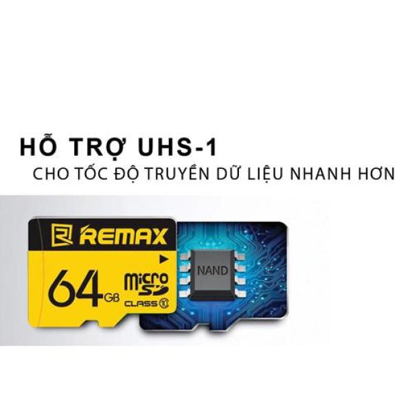 Thẻ nhớ MicroSD Remax 64Gb Class 10 (Vàng)