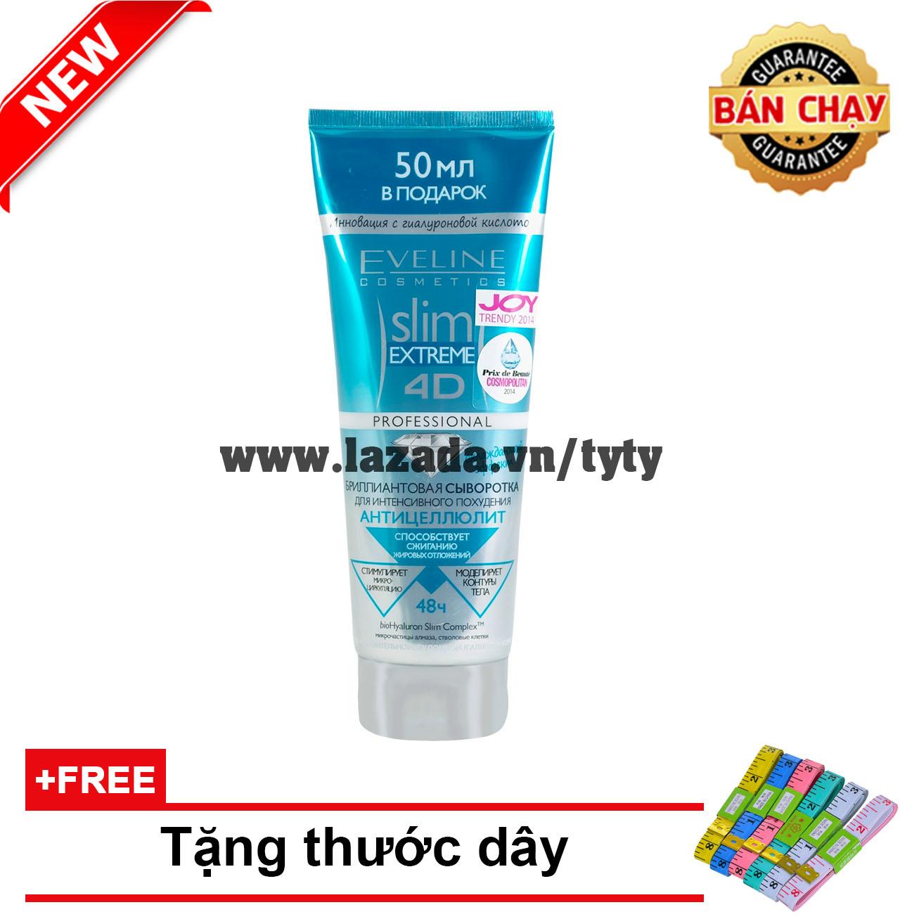 Kem tan mỡ bụng slim 4D - Giải pháp để có vòng eo 56 [tặng kèm thước dây]