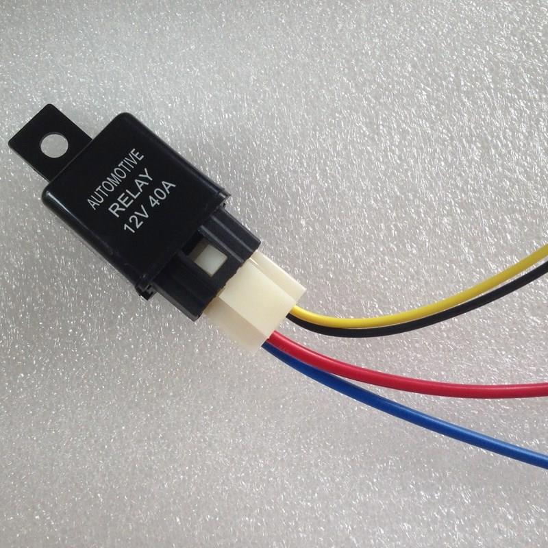 Relay 4 chân và đuôi cắm dùng trên Oto/Xe máy 12V 40A chống thấm nước