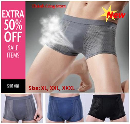 Bộ 3 Quần Sịp Đùi Nam Thông Hơi Nhật Bản - M888