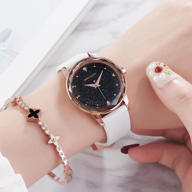 Nơi bán Đồng hồ nữ SANDA mặt galaxy vát khối kim cương lấp lánh sang trọng JS-SD229