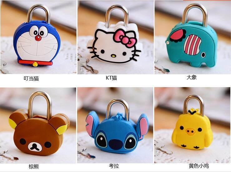 [HCM]Ổ khóa mini hình thú khóa túi xách balo rương hòm .....