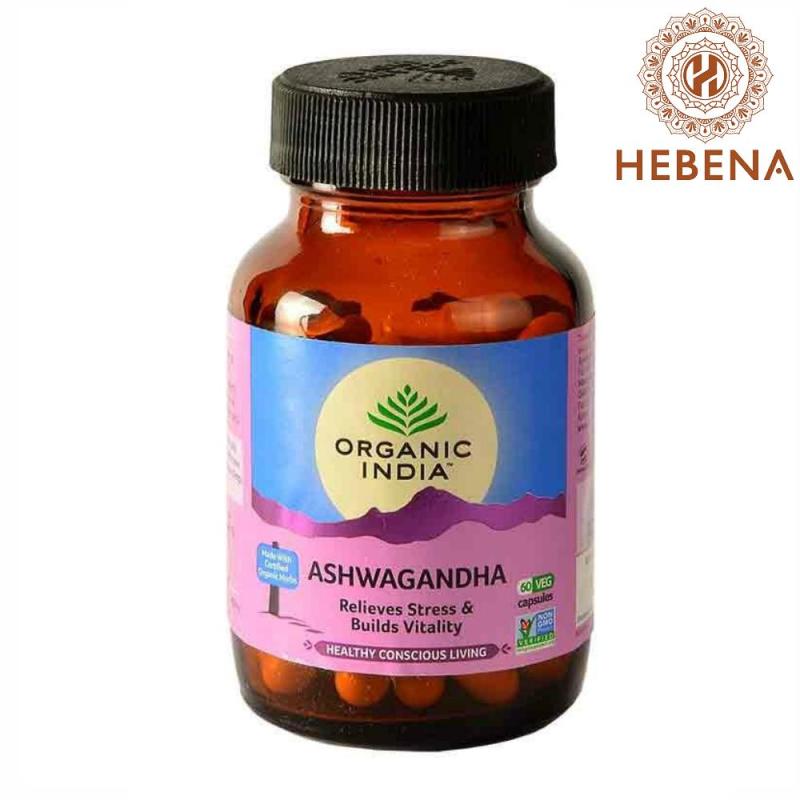 Viên uống nhân sâm Ấn Organic India Ashwagandha - hebenastore nhập khẩu