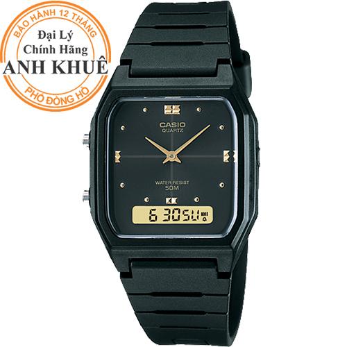 Đồng hồ dây nhựa casio anh khuê aw-48he-1avdf