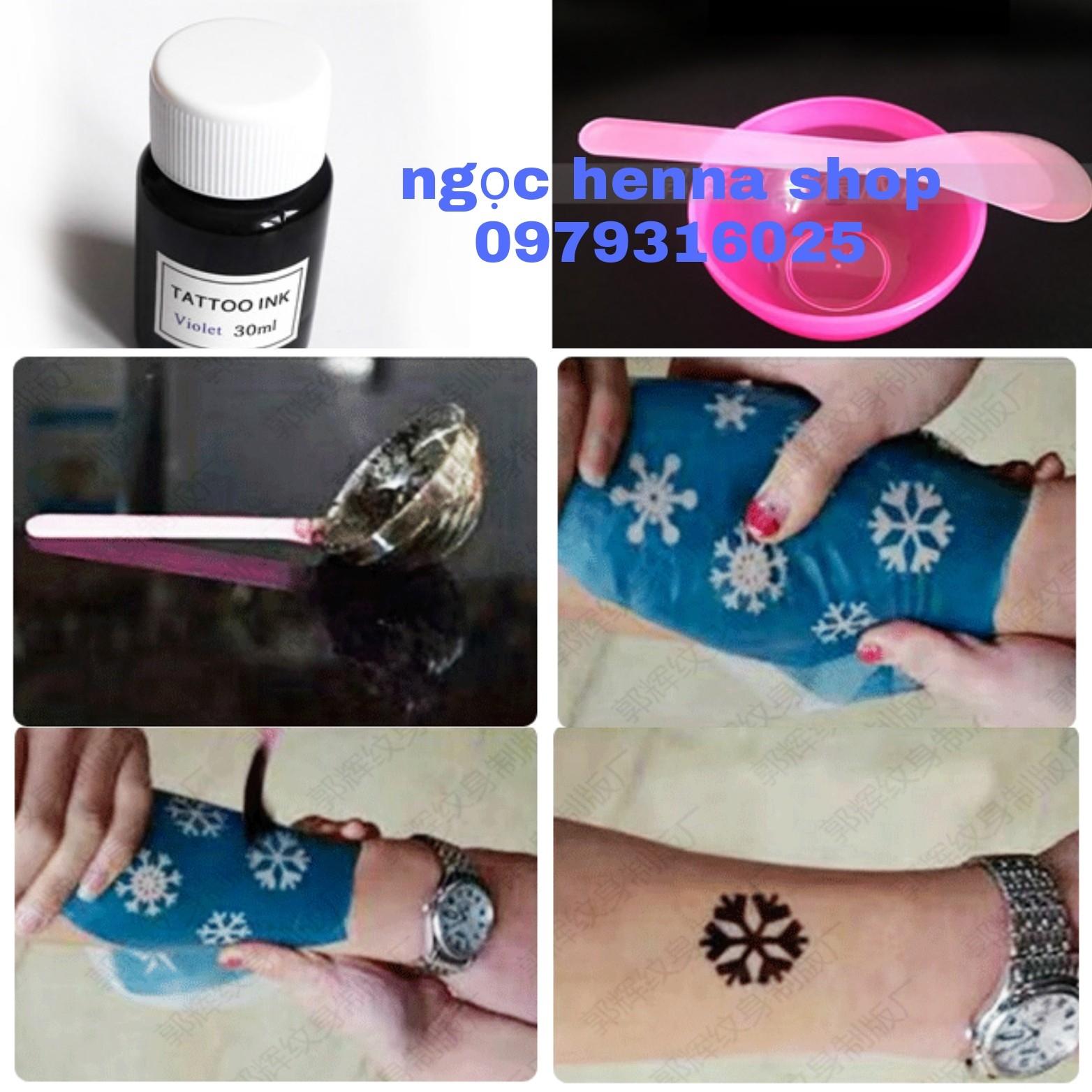 Lọ mực chuyên dụng cho khuôn henna lớn