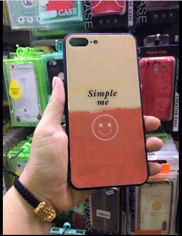 Ốp lưng kính cường lực cho iPhone 7 Plus Tặng kính cường lực