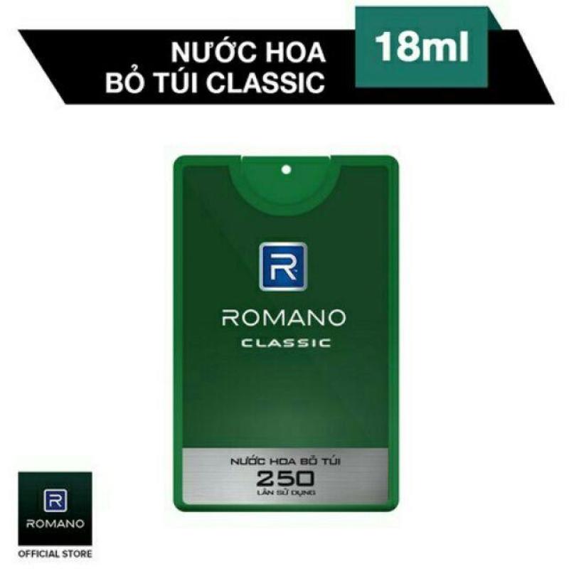 Romano - Nước Hoa Bỏ Túi Classic 18ml - 250 lần xịt