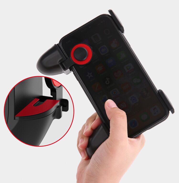 Tay cầm hỗ trợ chơi game 3 trong 1 handlemv - combo 3 món gamepad joystick nút hỗ trợ chơi game mobile mã handlemv