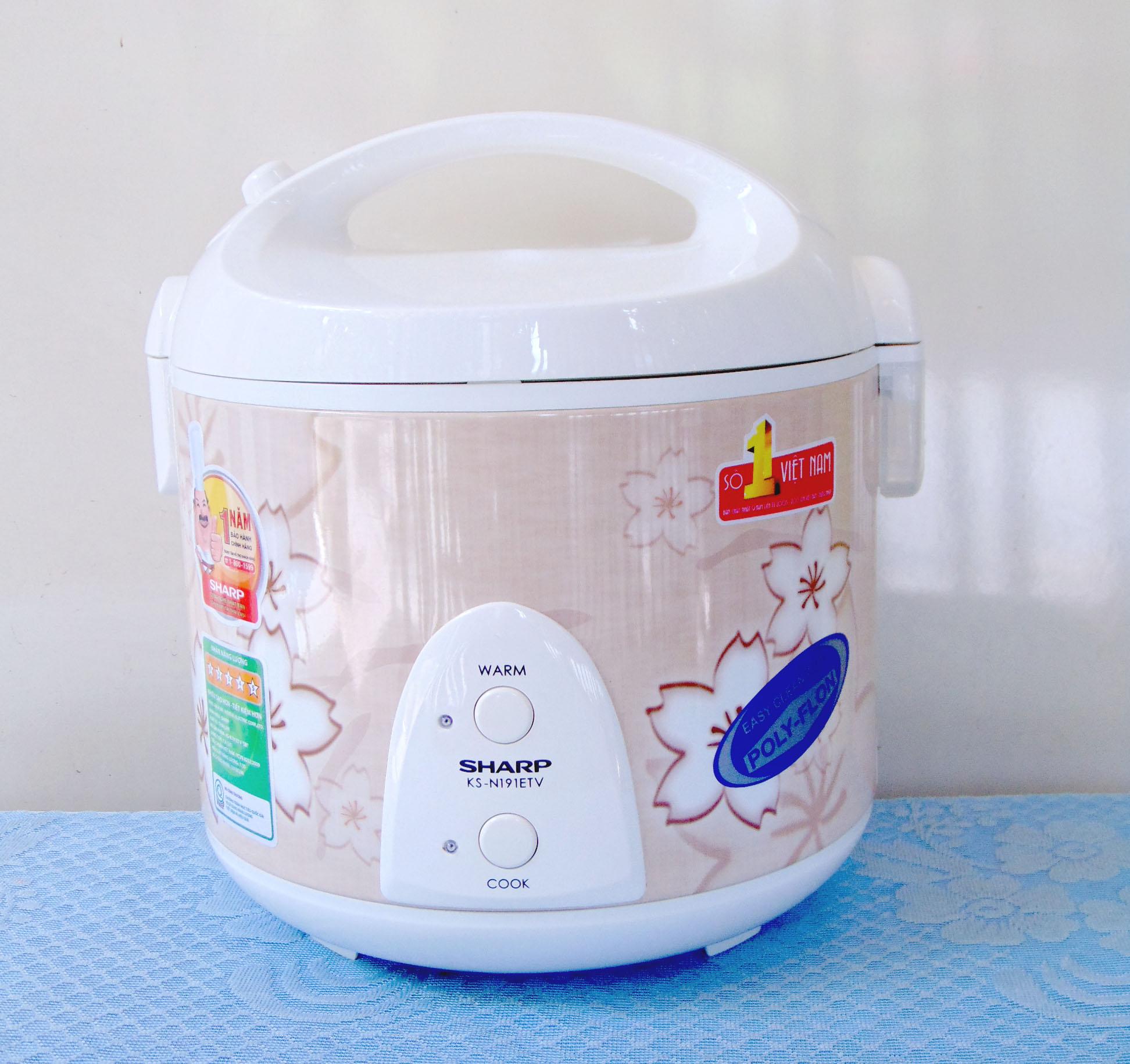 Nồi cơm điện sharp 1.8 lít ks-n191etv