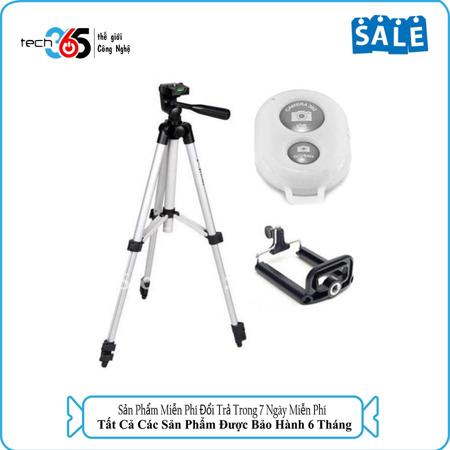 Bộ 1 tripod weifeng wt3110 – 1060mm + 1 giá đỡ điện thoại + 1 remote bluetooth fujitsu ft-810