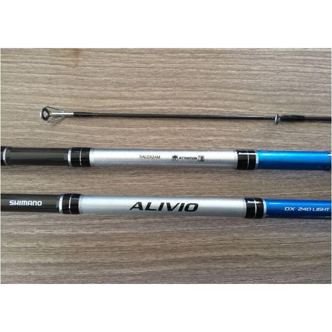 Cần câu cá hai khúc máy đứng shimano alivio 1,8m và máy yumoshi jf4000