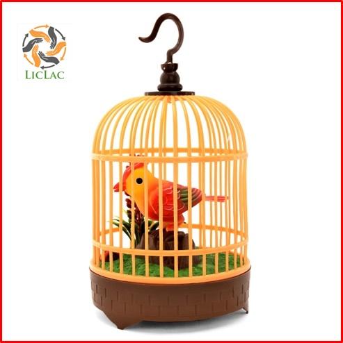 Lồng Chim Điện Tử Cảm Ứng Hót Siêu Hay ( Như Chim Thật ) sử dụng 03 pin AA - LICLAC 0538