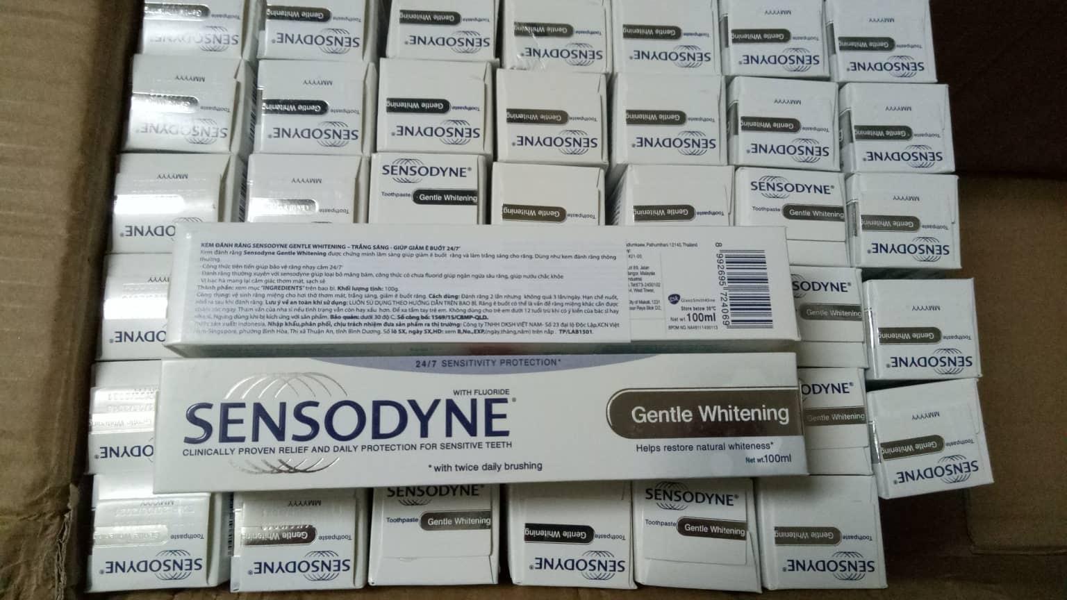 Combo 12 tuýp kem đánh răng sensodyne 100g các màu
