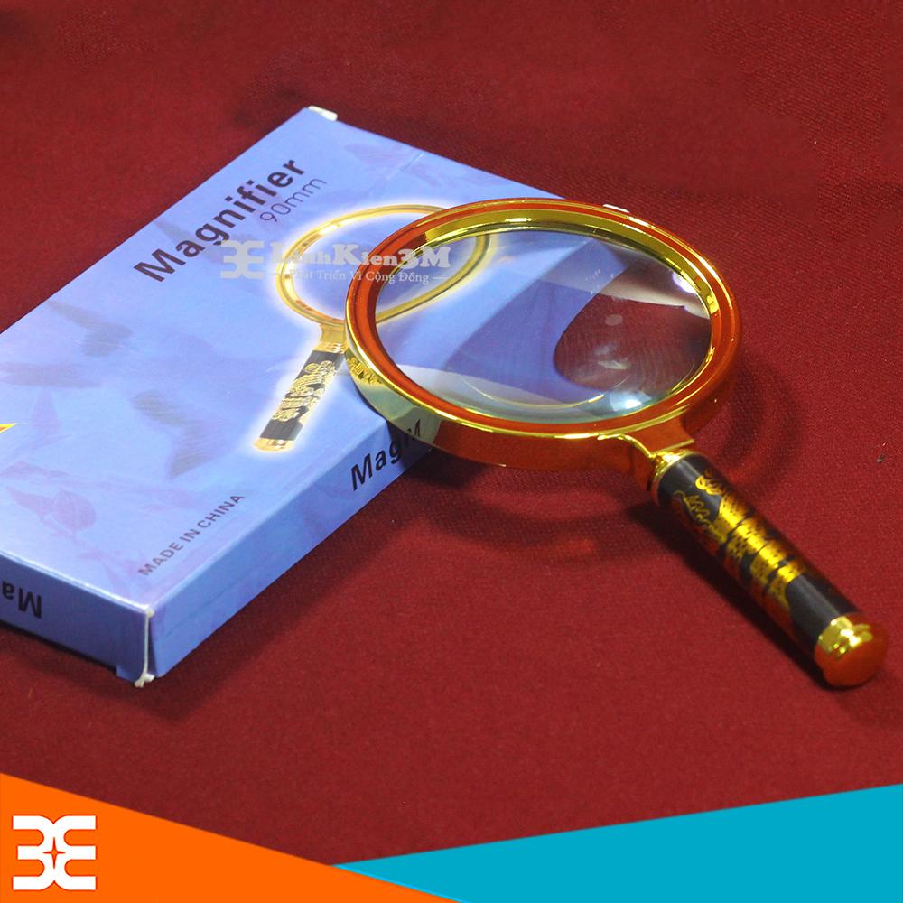 Kính lúp cầm tay 90mm magnifier x4 tiện lợi