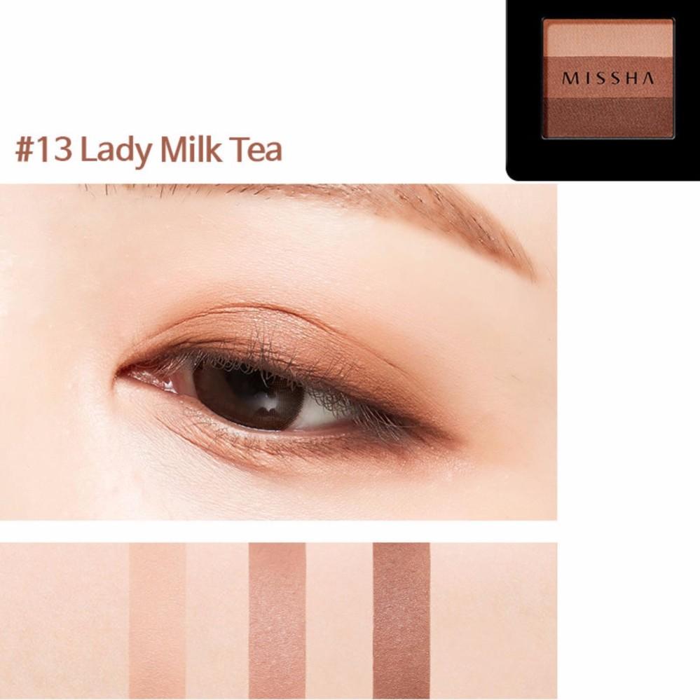Phấn mắt Missha Triple Shadow #No 13 Lady Milk Tea