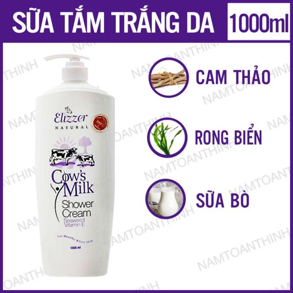 Sữa tắm Elizzer Tinh chất sữa Bò tươi và rong biển 1000ml [ DELLI - CK ST MY 01 ] nhập khẩu