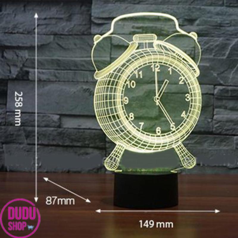Bảng giá Bóng đèn ngủ tiết kiệm điện Den ngu tphcm Đèn Ngủ 3D Led 7 Màu Hình Đồng Hồ Cộng Nghệ Mới, đèn ngủ, đèn trang trí vô cùng độc đáo.BH UY TIN BỞI DUDU SHOP. Mã số : NBN5039