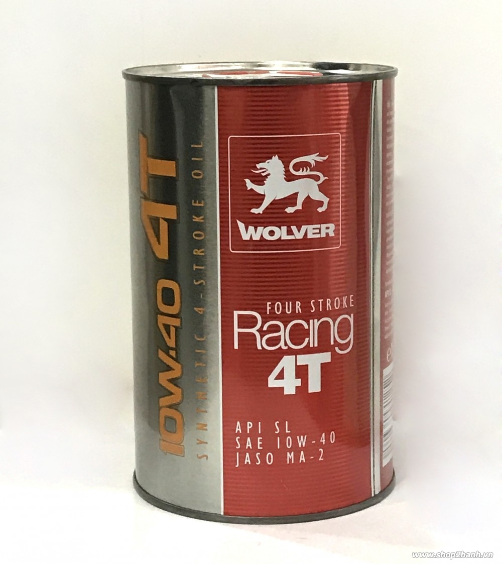 Nhớt wolver racing 4t tổng hợp 10w40 - 1
