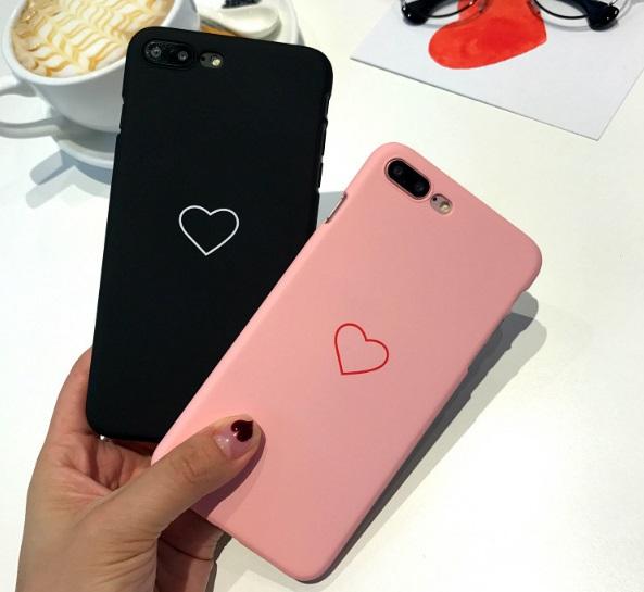 (Mua 3 tặng 1 ) Ốp lưng iPhone 5 5s 5SE 6 6s 6 Plus 6s Plus 7 8 7 Plus 8 Plus X hình trái Tim Ốp đôi đẹp thời trang (Ốp cứng)