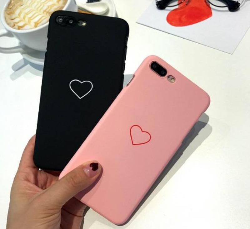 Giá (Mua 3 tặng 1 ) Ốp lưng iPhone 5 5s 5SE 6 6s 6 Plus 6s Plus 7 8 7 Plus 8 Plus X hình trái Tim Ốp đôi đẹp thời trang (Ốp cứng)
