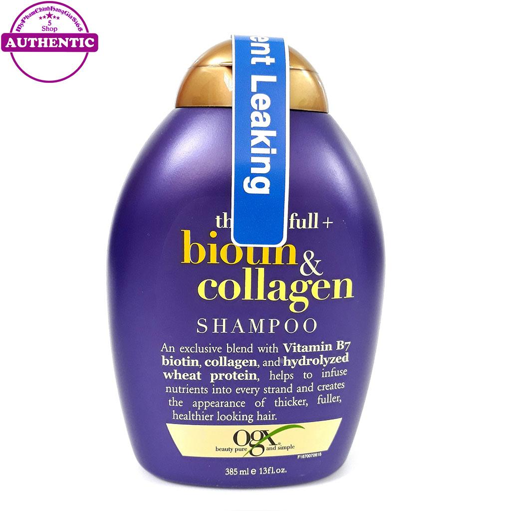 DẦU GỘI BIOTIN COLLAGEN OGX GIẢM RỤNG TÓC TRỊ GÀU MỸ 385ML