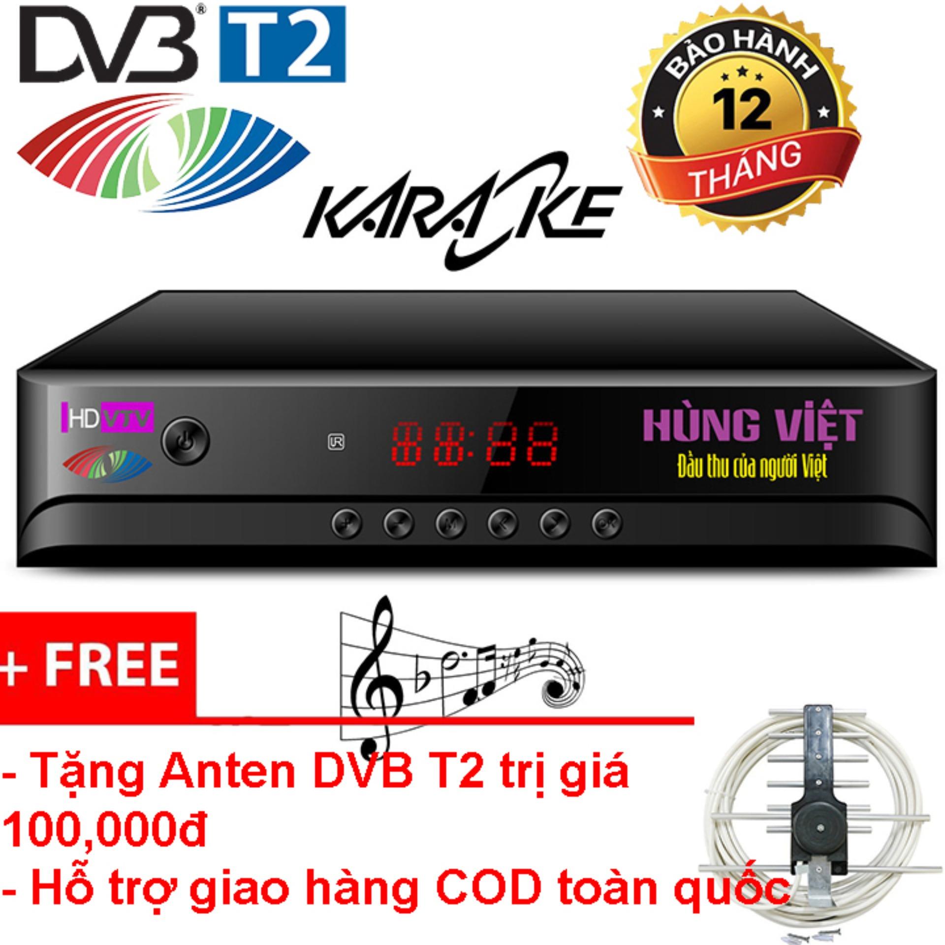 Đầu thu kỹ thuật số dvb-t2 hùng việt hd-789s karaoke tặng anten dvb t2