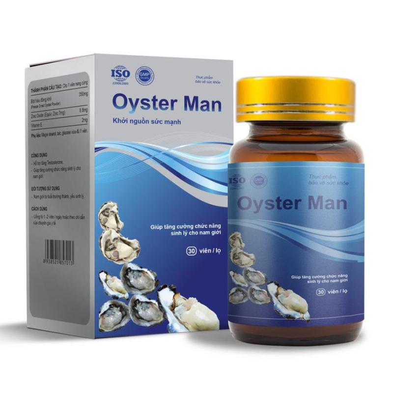 Thực phẩm chức năng tăng cường sinh lý nam giới Oyster Man 100% Thiên Nhiên (Hộp 30 Viên)