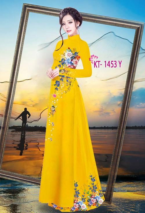 Vải may áo dài - kt 1453