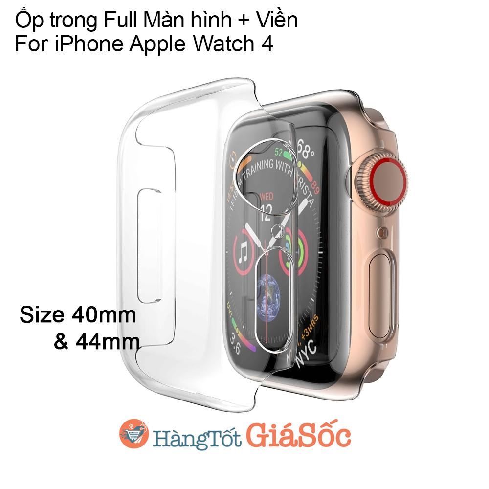 Ốp trong suốt Full Màn hình và Viền Apple Watch Series 4