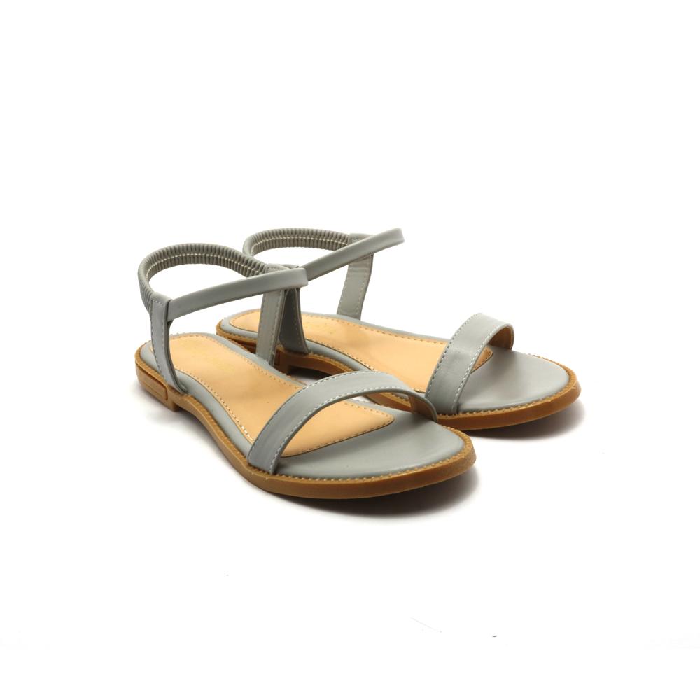 Cindydrella - sandal bệt quai ngang phối thun c38x