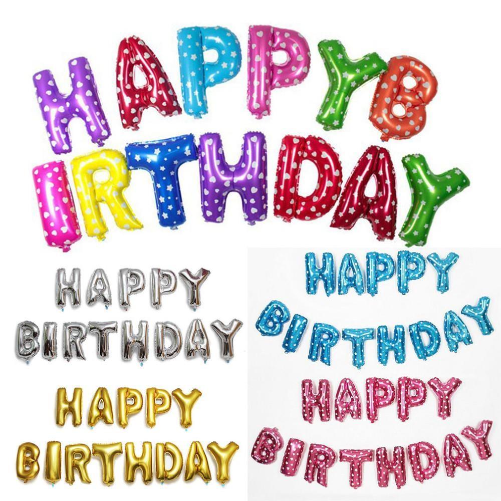 Bộ bóng chữ happy birthday
