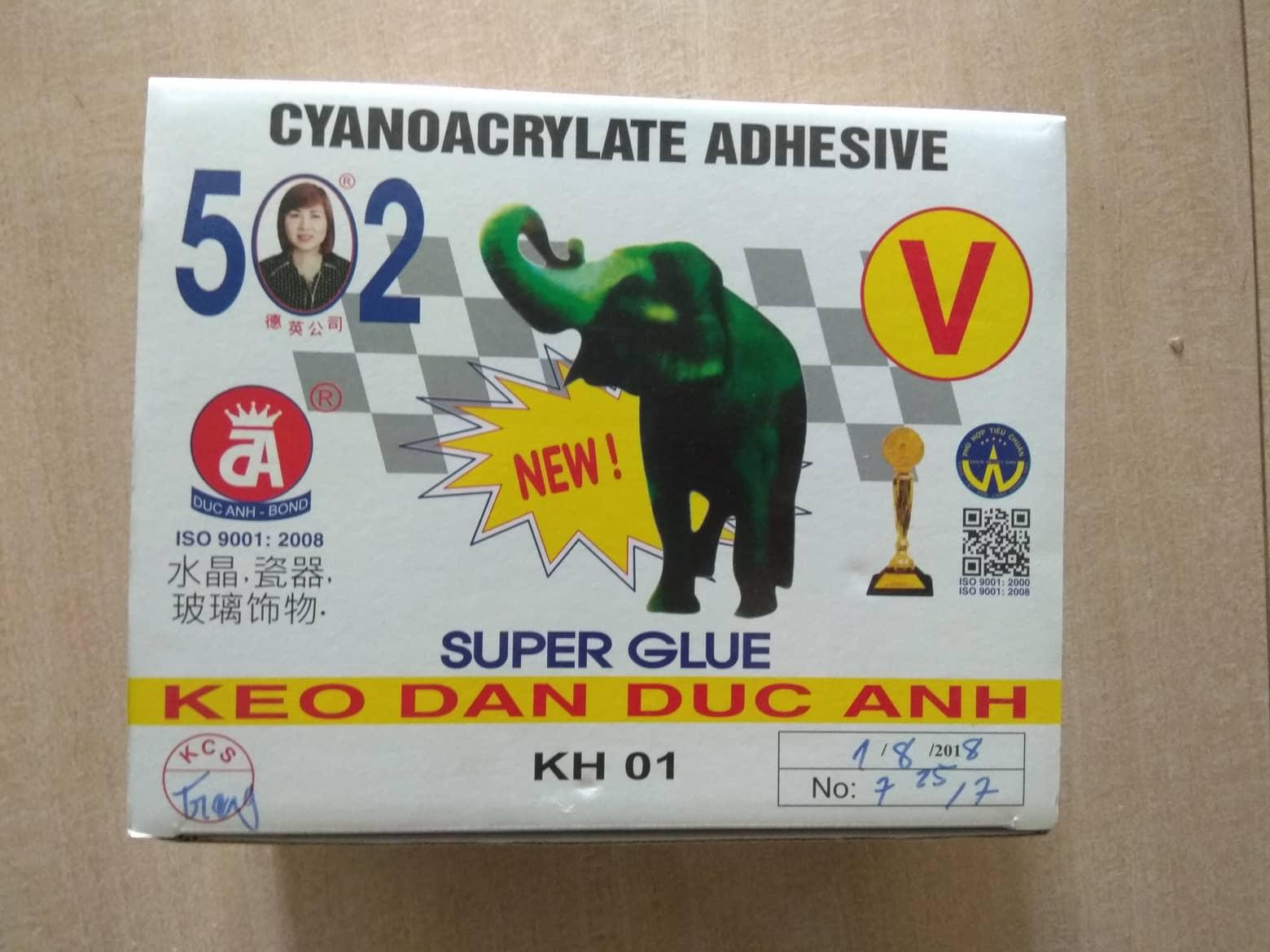 1 hộp keo 502V Đức Anh ( 50 lọ )