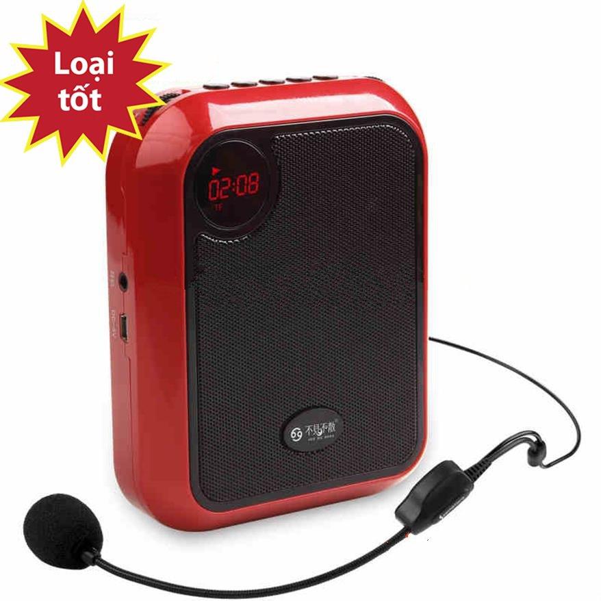 Loa trợ giảng, loa trợ giảng mini, máy trợ giảng cao cấp t200, thiết kế thời trang nhẹ dễ mang theo mình trong thời gian dài, míc không dây cài đầu âm thanh rõ nét, không rè không chói khi nói to.