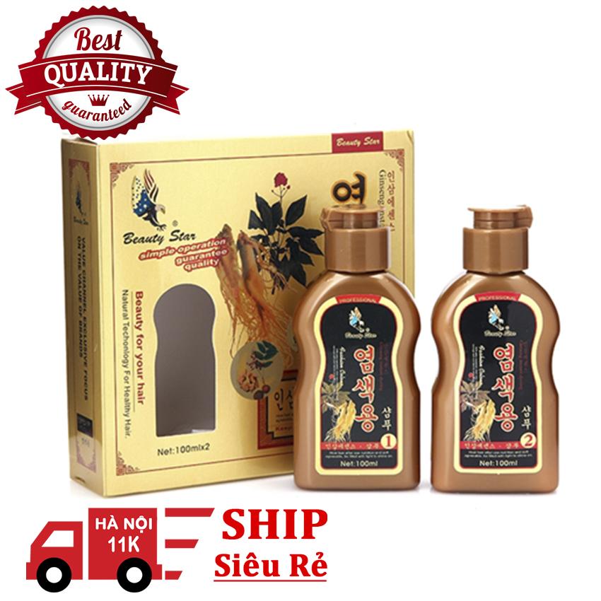 Gội đen tóc nhân sâm hàn quốc gội là đen beauty star hàn quốc