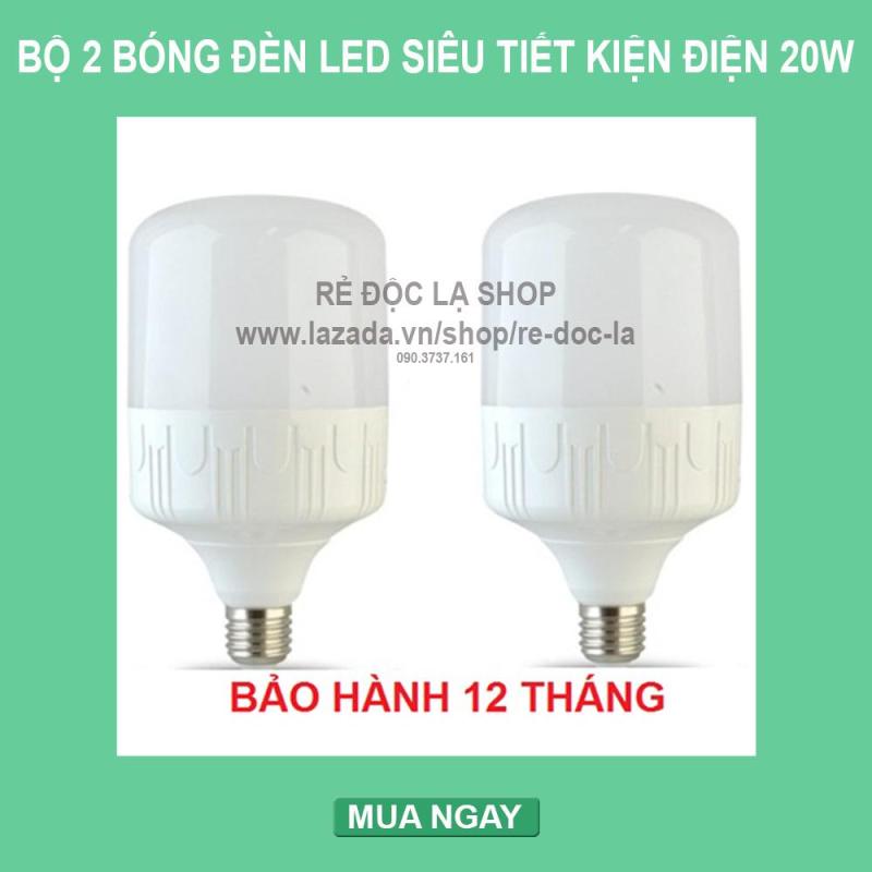 Bộ 2 bóng đèn led trụ 5W, 10W,13W, 15W, 20W, 30W siêu sáng siêu - tiết kiệm điện (Ánh sáng Trắng)