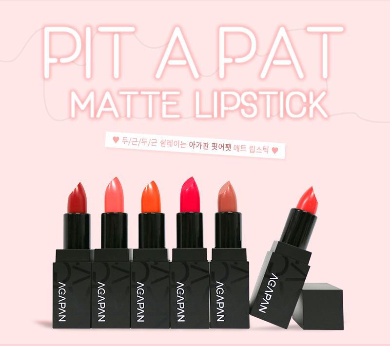 SON THỎI LÌ AGAPAN PIT A PAT MATTE LIPSTICK 