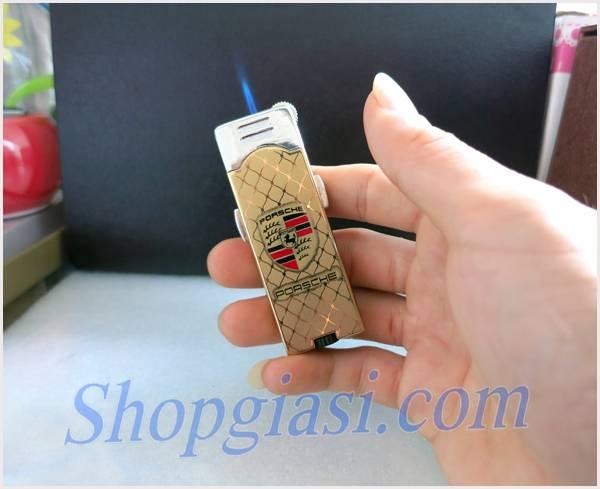 Bật Lửa Khò Rãnh Tay Logo -  Rồng có đèn pin