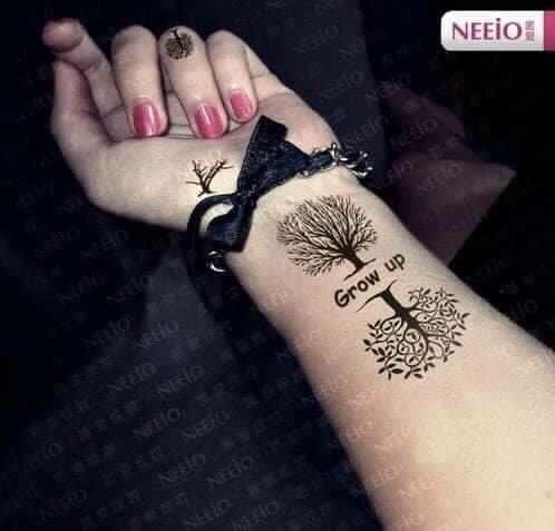 Combo 5 tấm hình xăm dán tattoo tuyệt đẹp 10x6cm
