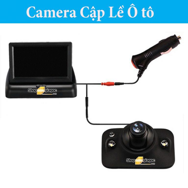 Combo Camera Cập Lề Ô Tô + Màn Hình 5 Inch 480x272P