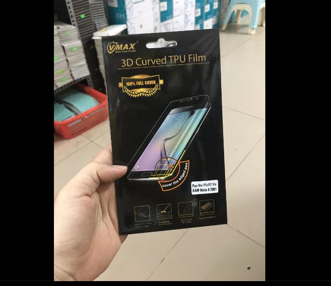 Miếng dán dẻo full màn Vmax cho Samsung Note 8