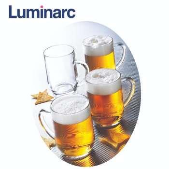 Bộ 6 ly bia thủy tinh Luminarc Haworth 570ml 13192 (Trong suốt)