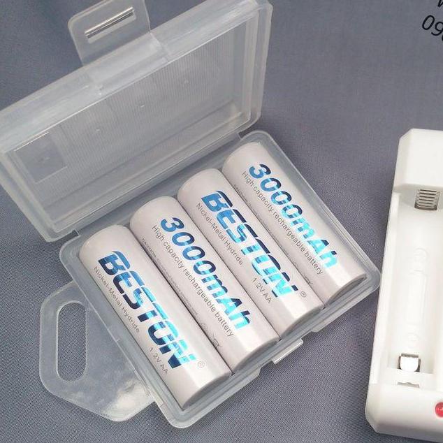 Pin sạc AA Beston 1.2V Ni-MH 3000mAh (vỉ 4 viên)