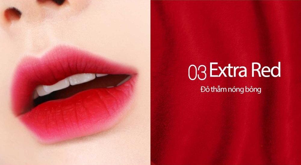 Son Kem Lì siêu lâu trôi Bbia Last Velvet Lip Tint Version 1 - #03 Extra Red check price