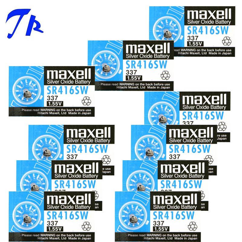 10 viên pin maxell sr416sw pin đồng hồ 337